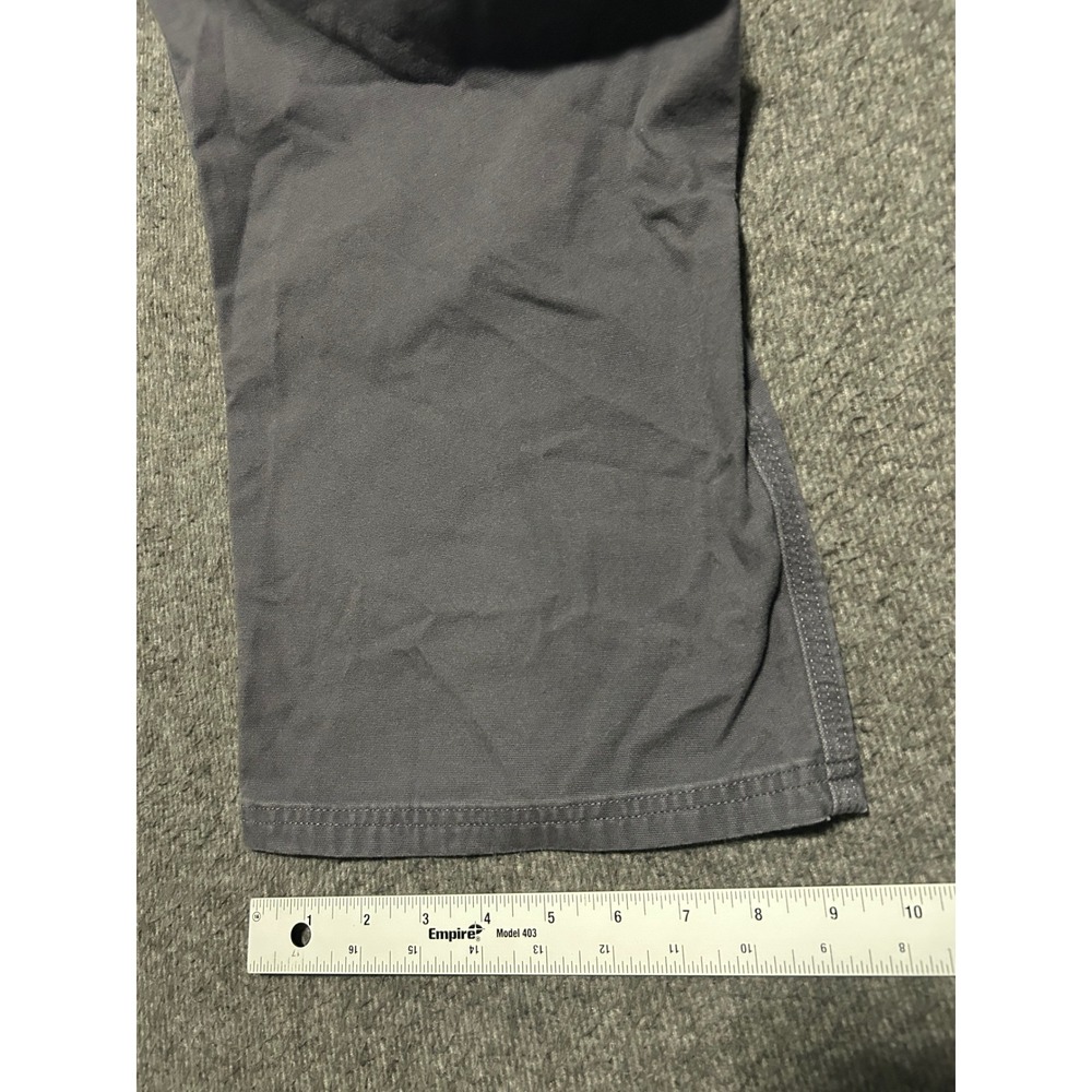 Brunt the martin pants mens gray canvas cotton wokr Fit 46X27 (tag 46X30) - Picture 8 of 8